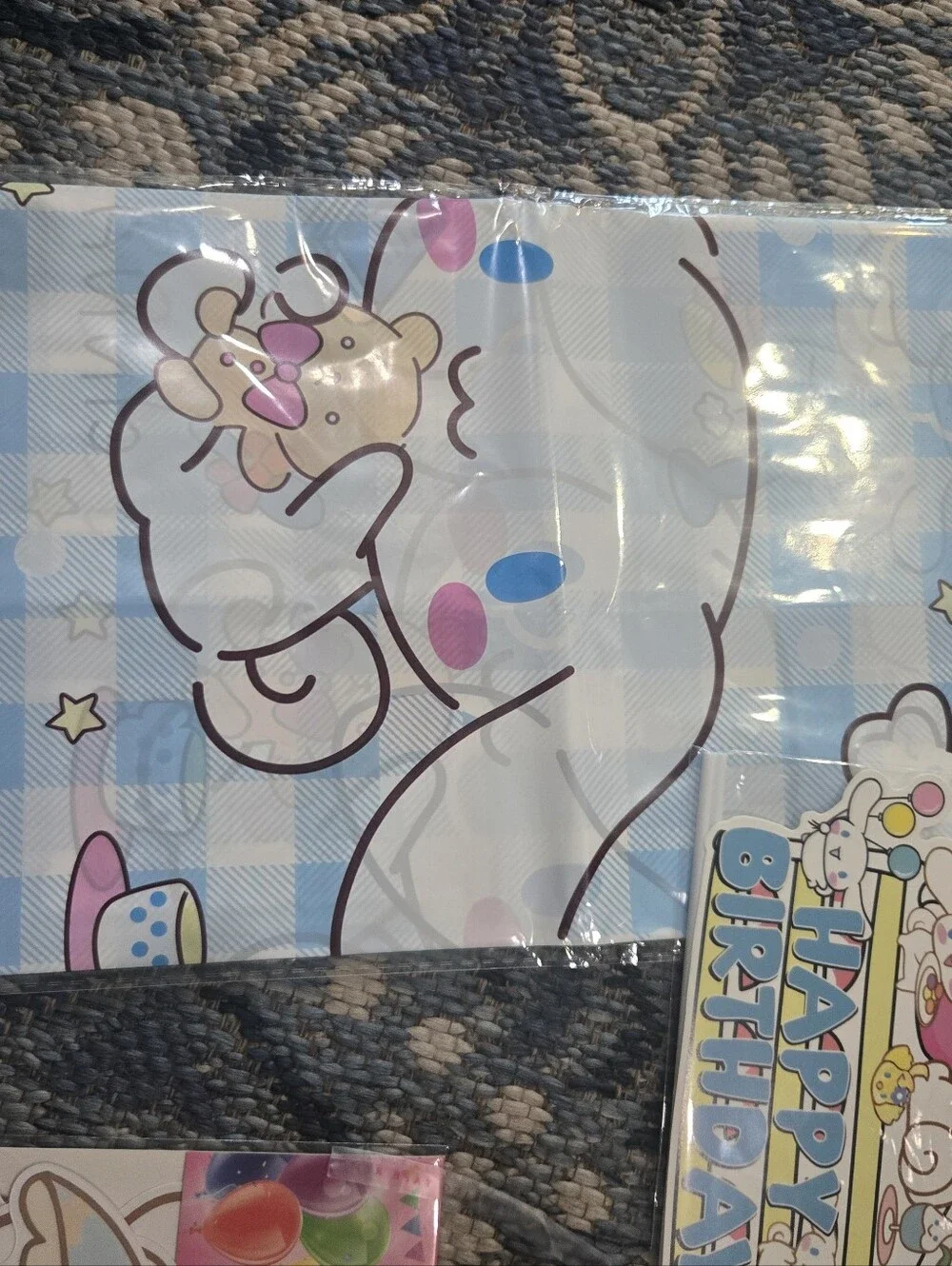 Sanrio Cinnamoroll Pastel Party Banner & Balloon Set - Pink Blue Yellow